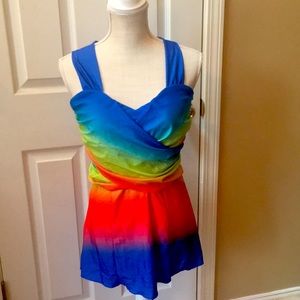 Swimsuit-2 piece swim dress.